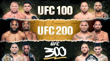 UFC 100 VS. UFC 200 VS. UFC 300: КАКОЙ ТУРНИР ЛУЧШЕ?