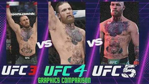 EA SPORTS UFC 5 VS UFC 4 VS UFC 3 - Graphics Comparison! Conor McGregor vs Nate Diaz Gameplay.