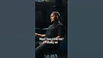 Khabib says he would've not let Conor out of the sub without Herb Dean 🎥 VK