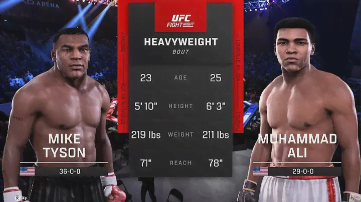 МАЙК ТАЙСОН VS МУХАММАД АЛИ UFC 5 CPU VS CPU