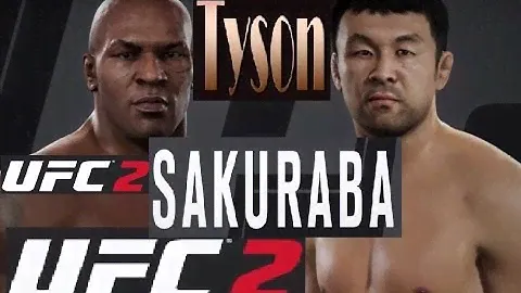 EA Sports UFC 2 Майк Тайсон против Сакурабы PS4 Геймплей ПОЛНЫЙ матч (HD)