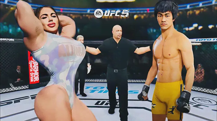 PS5 | Bruce Lee vs. Super Muscular Natasha [EA Sport UFC 5]🥊