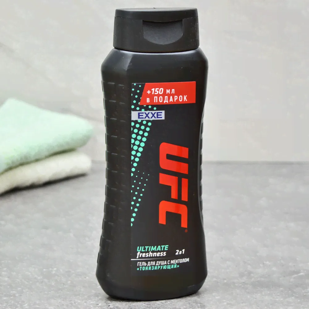 Гель для душа "Тонизирующий" Ultimate freshness 400мл+150мл в подарок UFC x EXXE-0