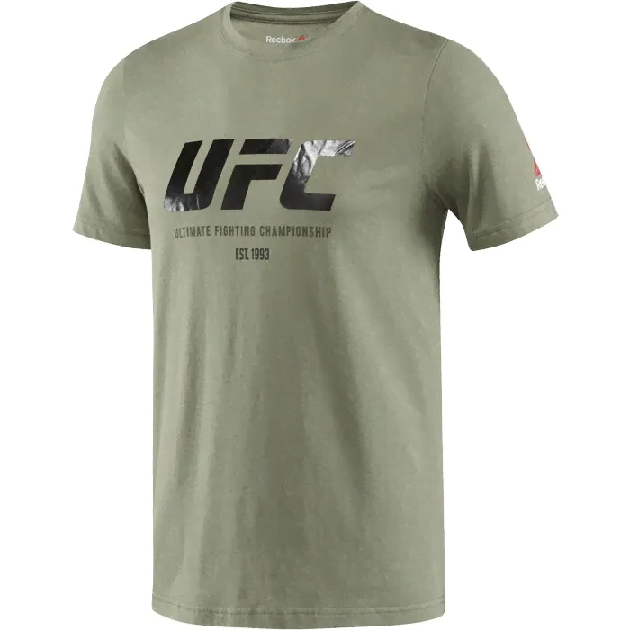 Спортивная футболка Reebok UFC Цвет: Зелёная Размер: L-0