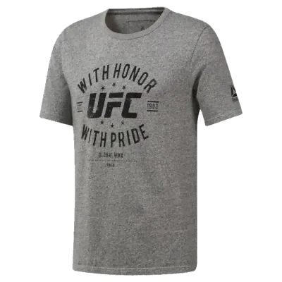 Футболка Reebok UFC Fan Gear Fight For Yours S серый