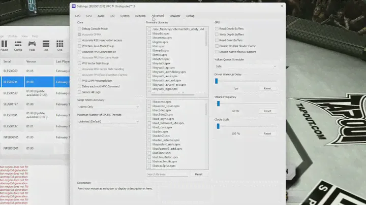 RPCS3 - UFC Undisputed 3, Best Settings For PS3 Emulator